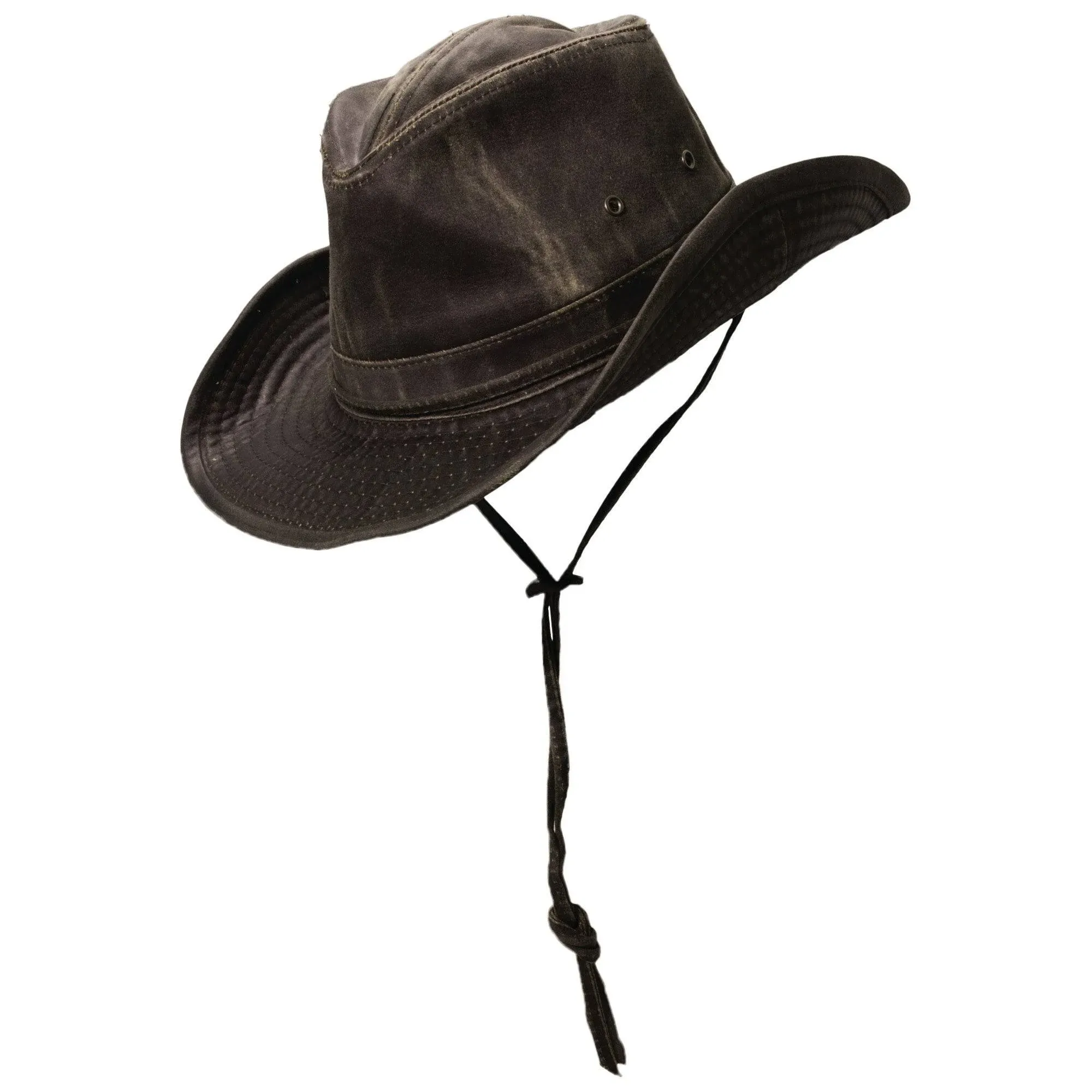 Men's Dorfman Pacific Weathered Cotton Outback Hat