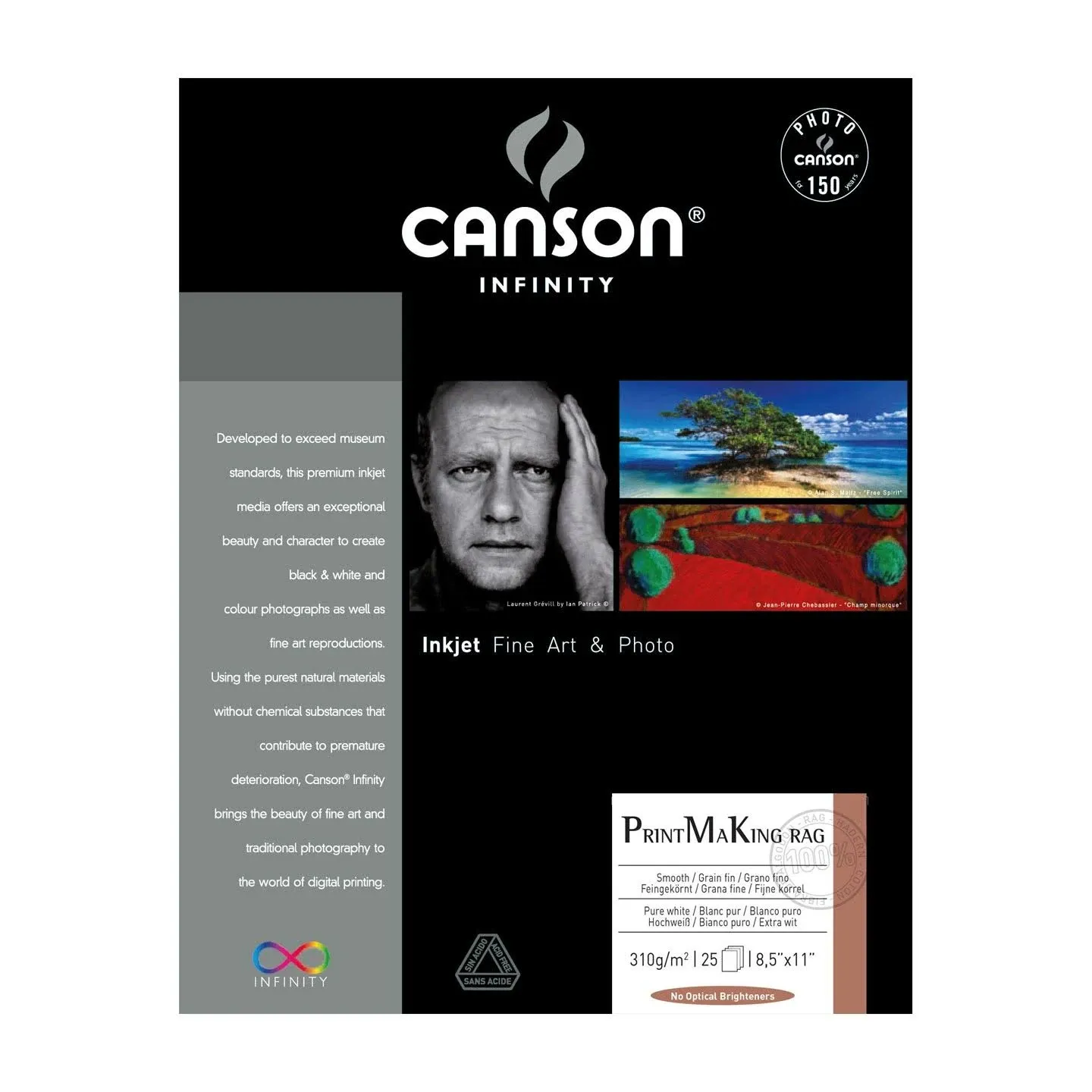 Canson Infinity Art Photo Paper BFK Rives 8-1/2" x 11" (Box of 25)