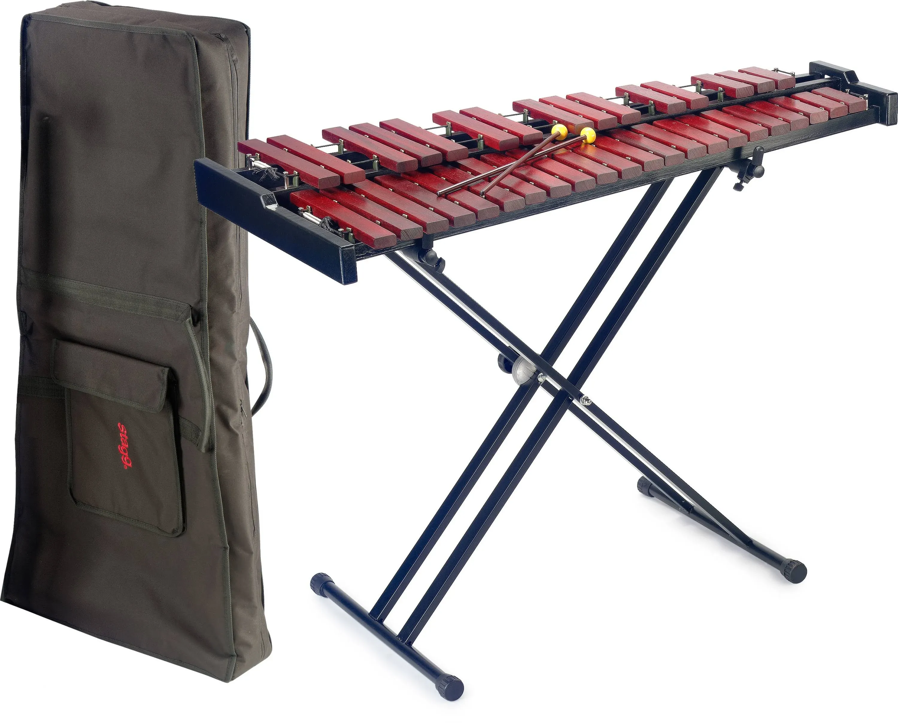 Stagg 37 Bar Xylophone Set with Stand and Bag