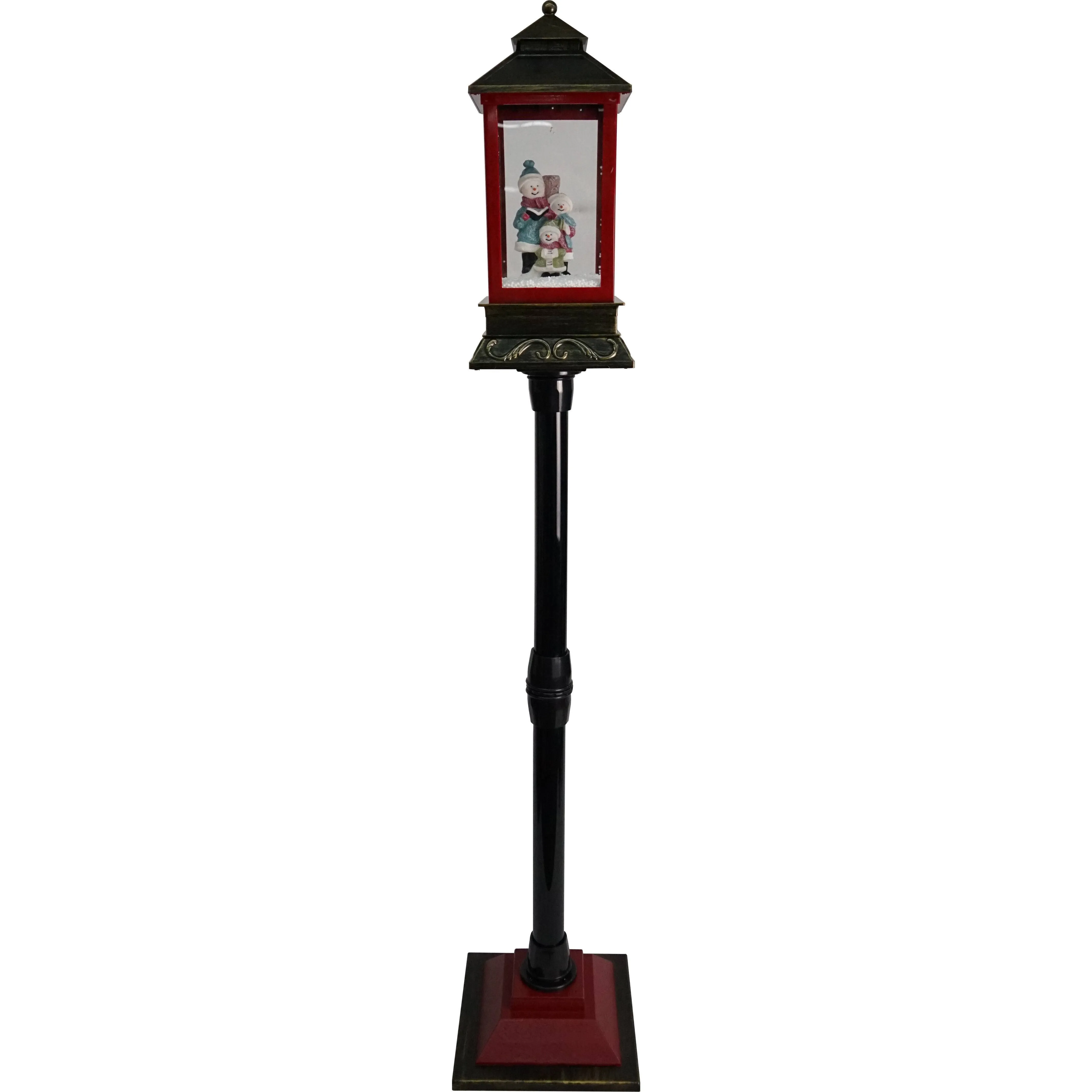 Fraser Hill Farm Let It Snow Series 49-in. Musical Mini Street Lamp with Santa Scene