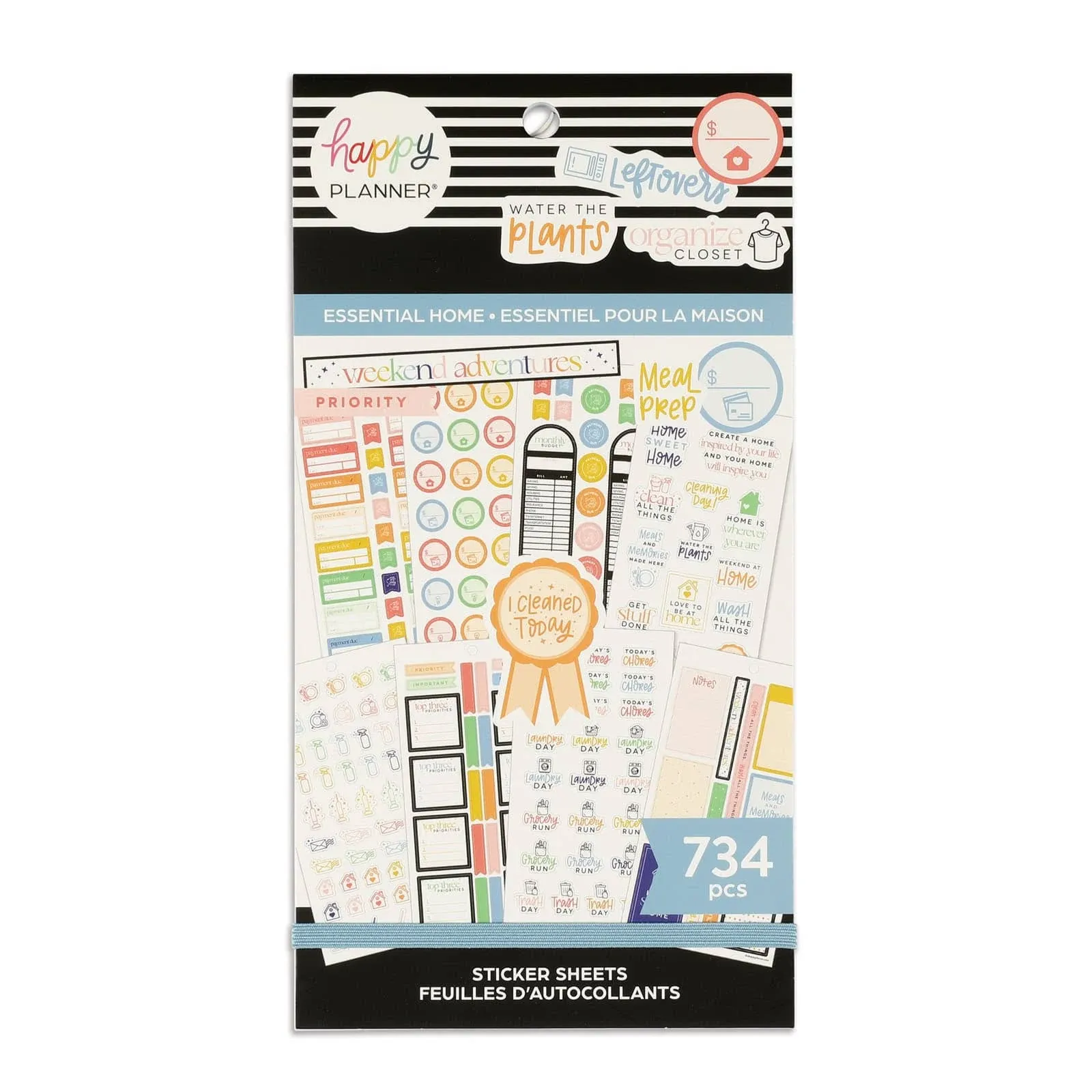 The Happy Planner Essentials Home Classic Stickers Productivity Theme 734 Stickers