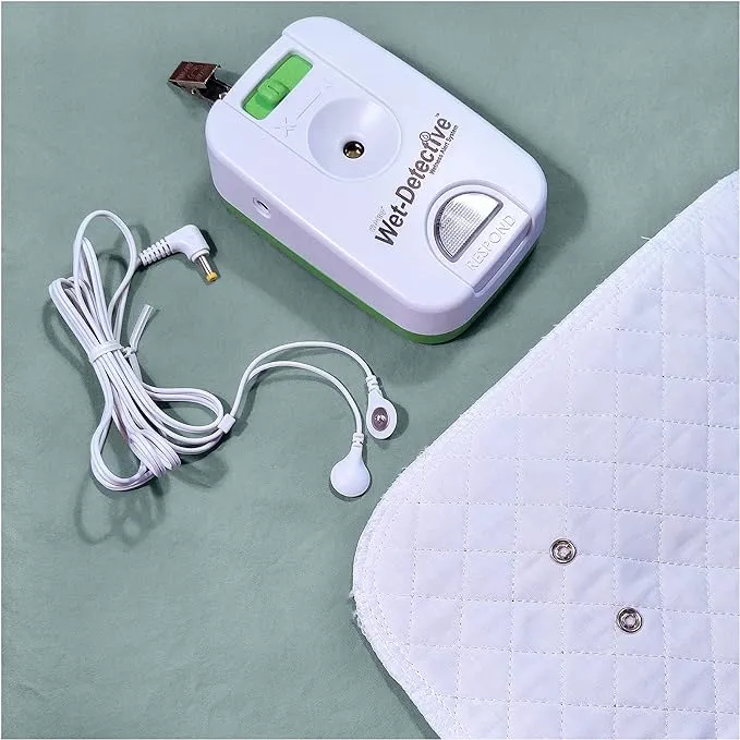 Wet Detective Bedwetting Kit, Incontinence Alarm System, Includes 2 Sensor Pads