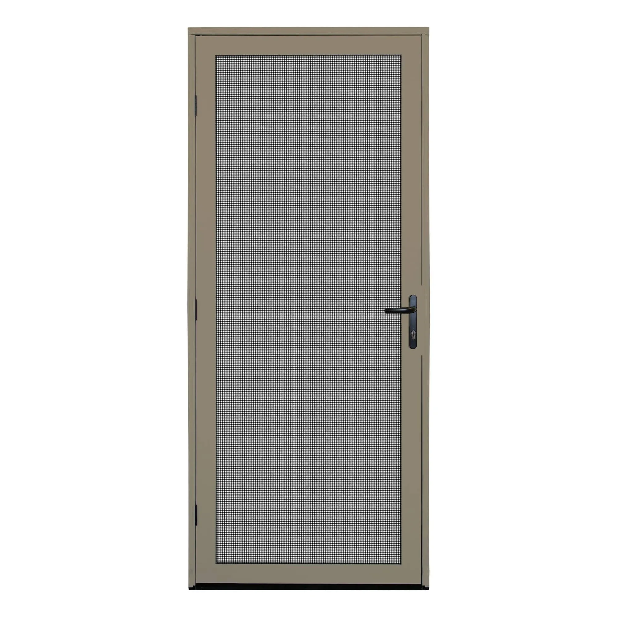 Unique Home Designs 36 in. x 80 in. Desert Sand Surface Mount Ultimate Security Screen Door with Meshtec Screen 5V0002EL0DS00B