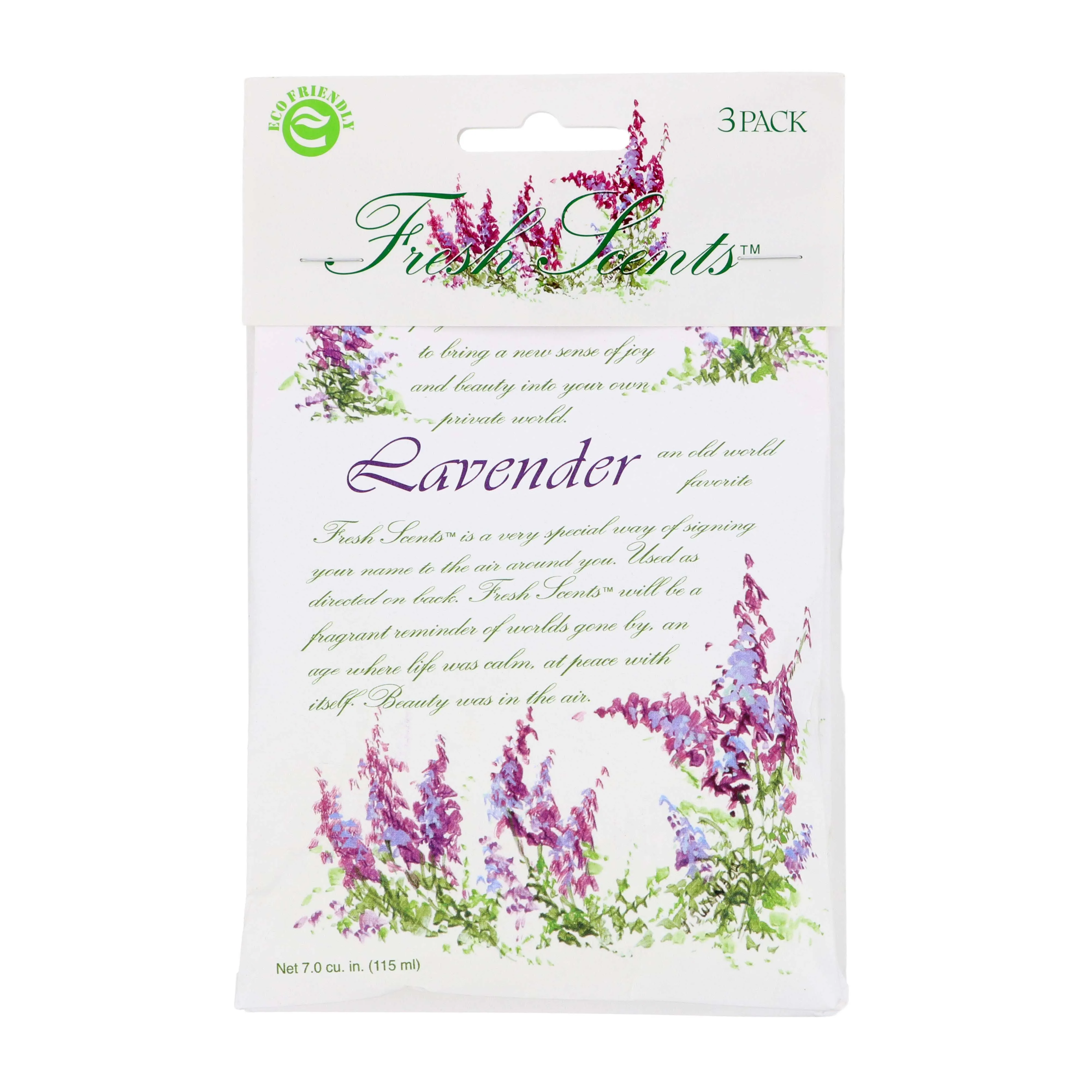 Fresh Scents Scented Sachets, Lavender, 3 Pack - 3 pack, 115 ml packs