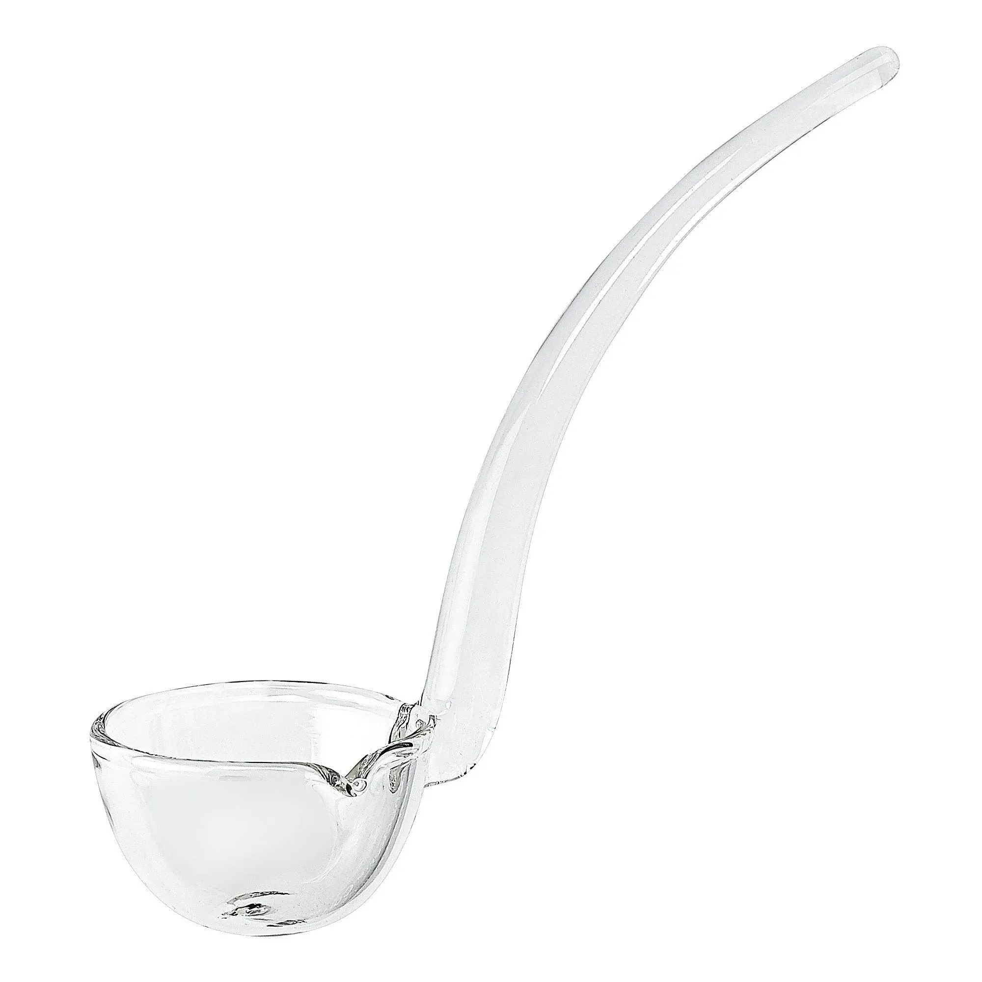 6 Inch Handcrafted Lead Free Crystal Serving Ladle with Pour Spout