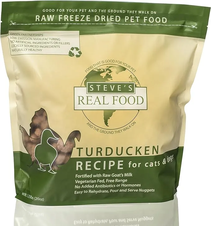 Steve's Real Food Freeze-Dried Raw Nuggets 1.25# (Turducken)