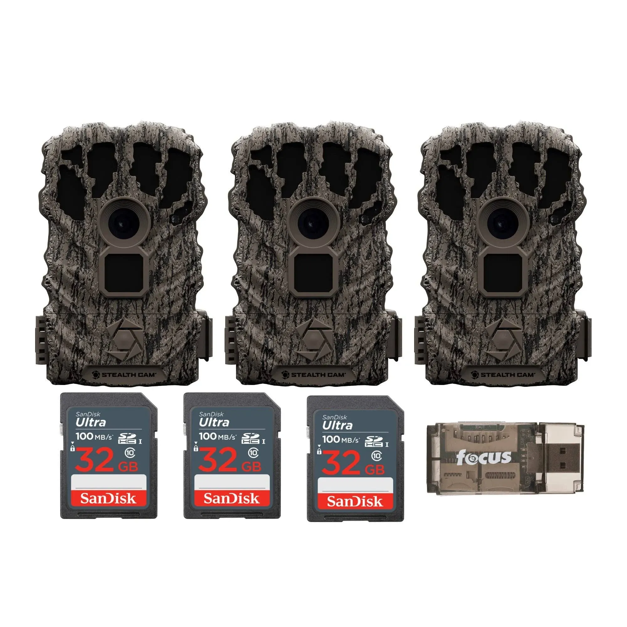 Stealth Cam Browtine 14MP Camera 3-Pack