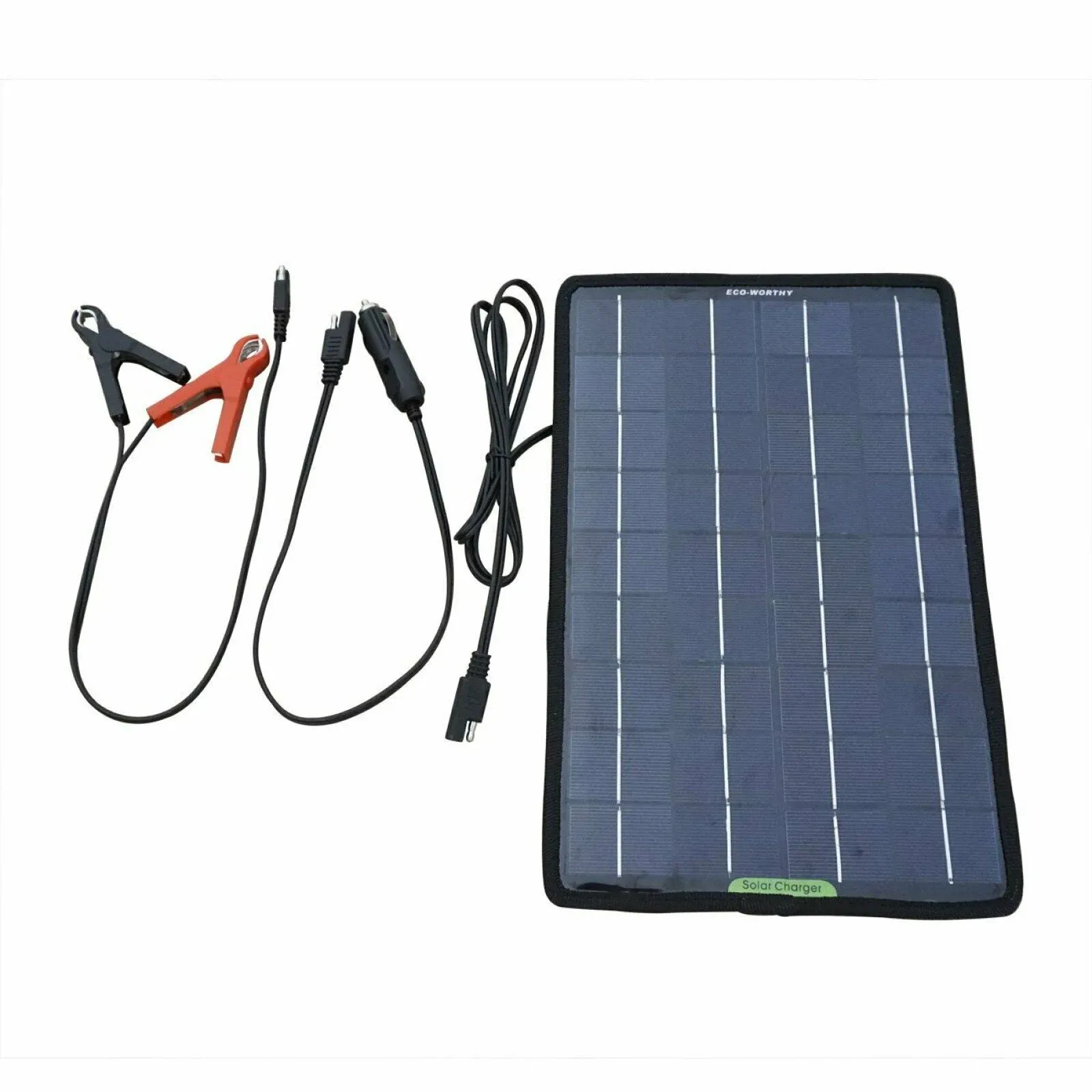 ECO-WORTHY 12 Volts 10 Watts Portable Power Solar Panel Backup for Car Boat