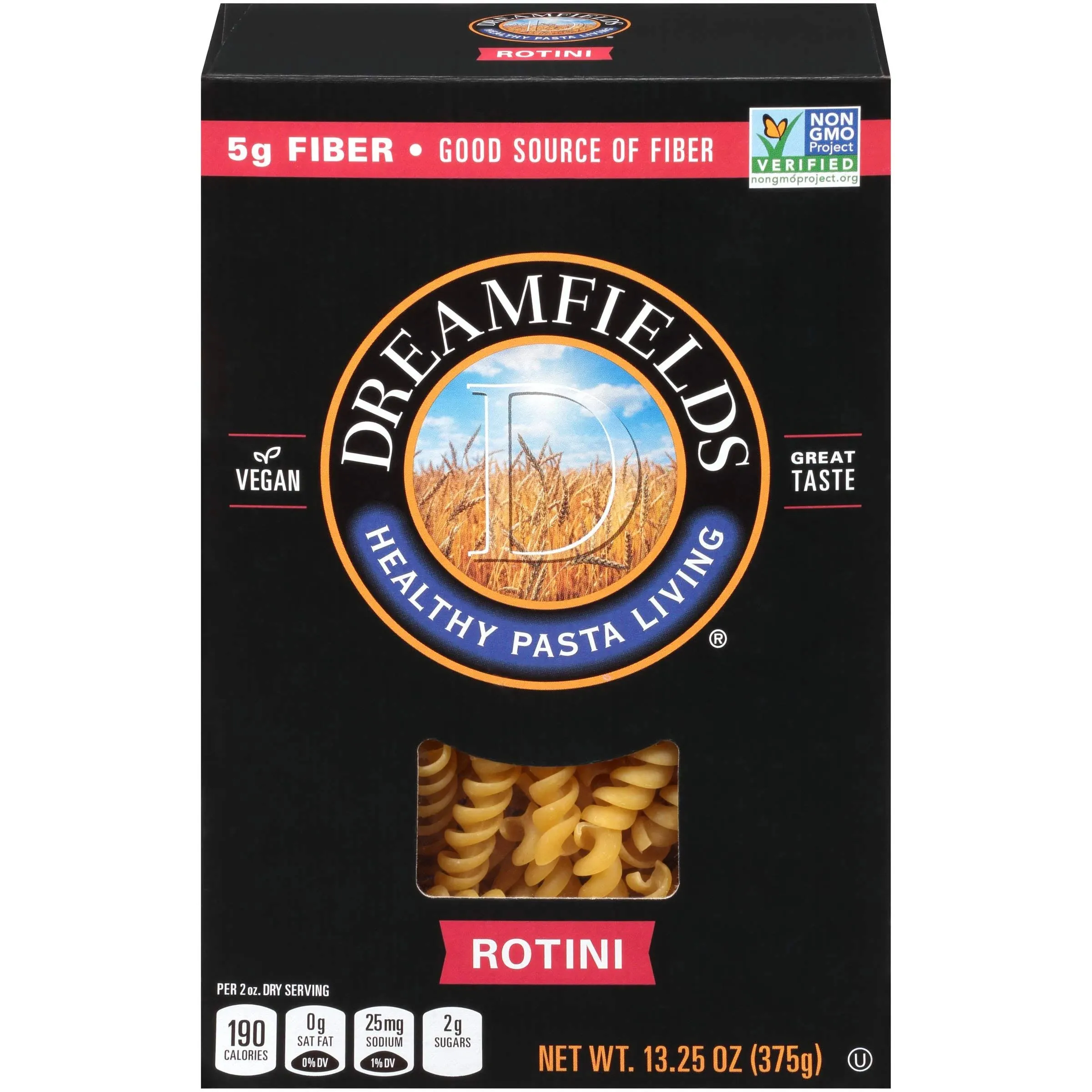 Dreamfields Pasta, Rotini, Case of 12 Boxes