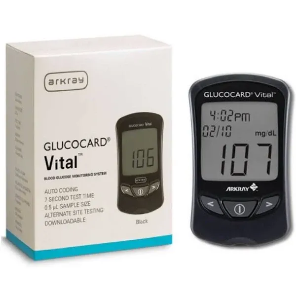 Glucocard Vital Basic 10 Blood Glucose Meter By Arkray