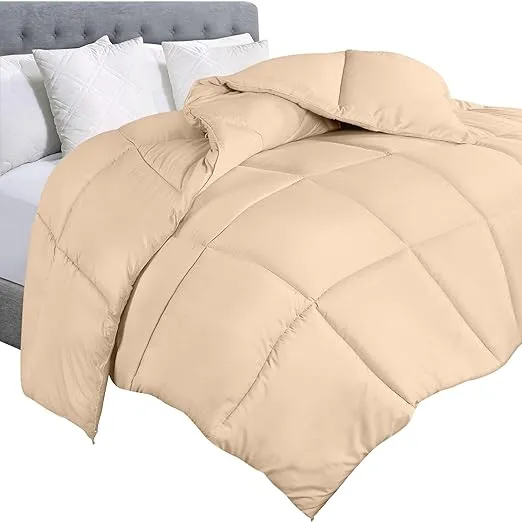 Utopia Bedding Comforter Duvet Insert - Quilted Comforter with Corner Tabs - Box Stitched Down Alternative Comforter (Twin, White)