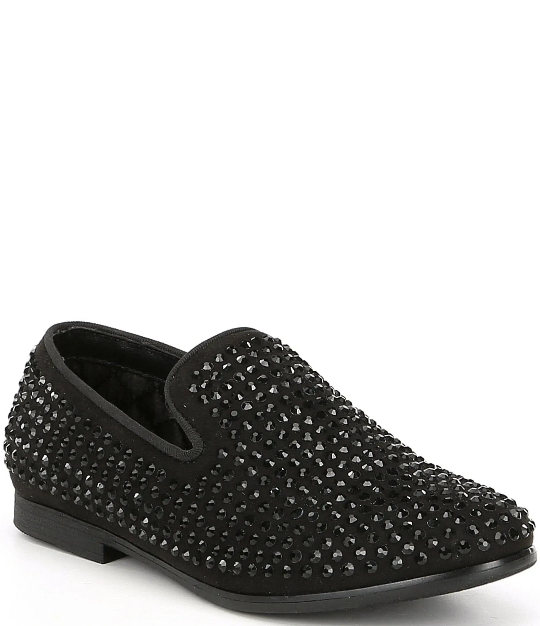 Steve Madden Boys' Caviar Rhinestone Studded Loafers