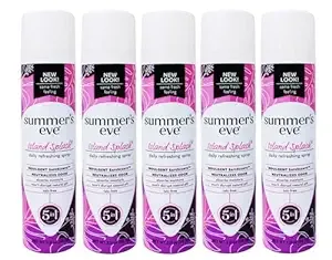 Summer's Eve Feminine Deodorant Spray Island Splash 2 oz (Pack of 5)Summer's Eve Feminine Deodorant Spray Island Splash 2 oz (Pack of 5)