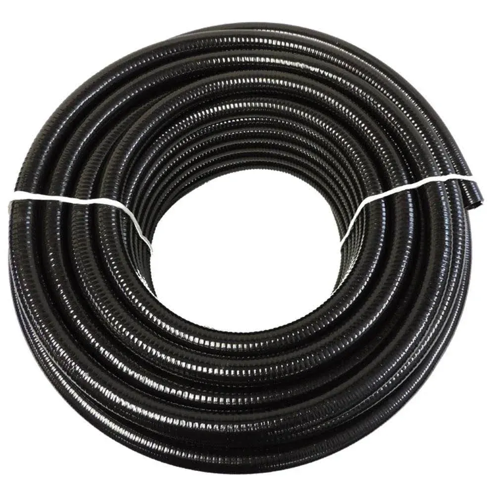 HYDROMAXX 2-in x 25-ft Schedule 40 Black Flexible PVC Pipe | BF200025