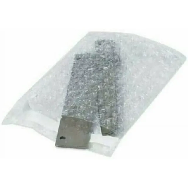 100 - 4x5.5 Bubble Out Pouches Bags Wrap Cushioning Self Seal Clear 4&#034; x 5.5&#034;