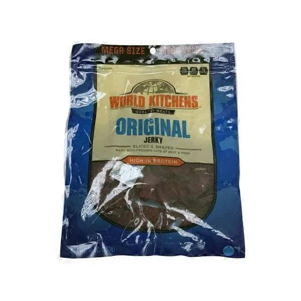 World Kitchens Original Sliced & Shaped Jerky - 10 oz bag