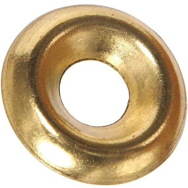 12518 Brass Plated Countersunk Finishing Washer 80pack