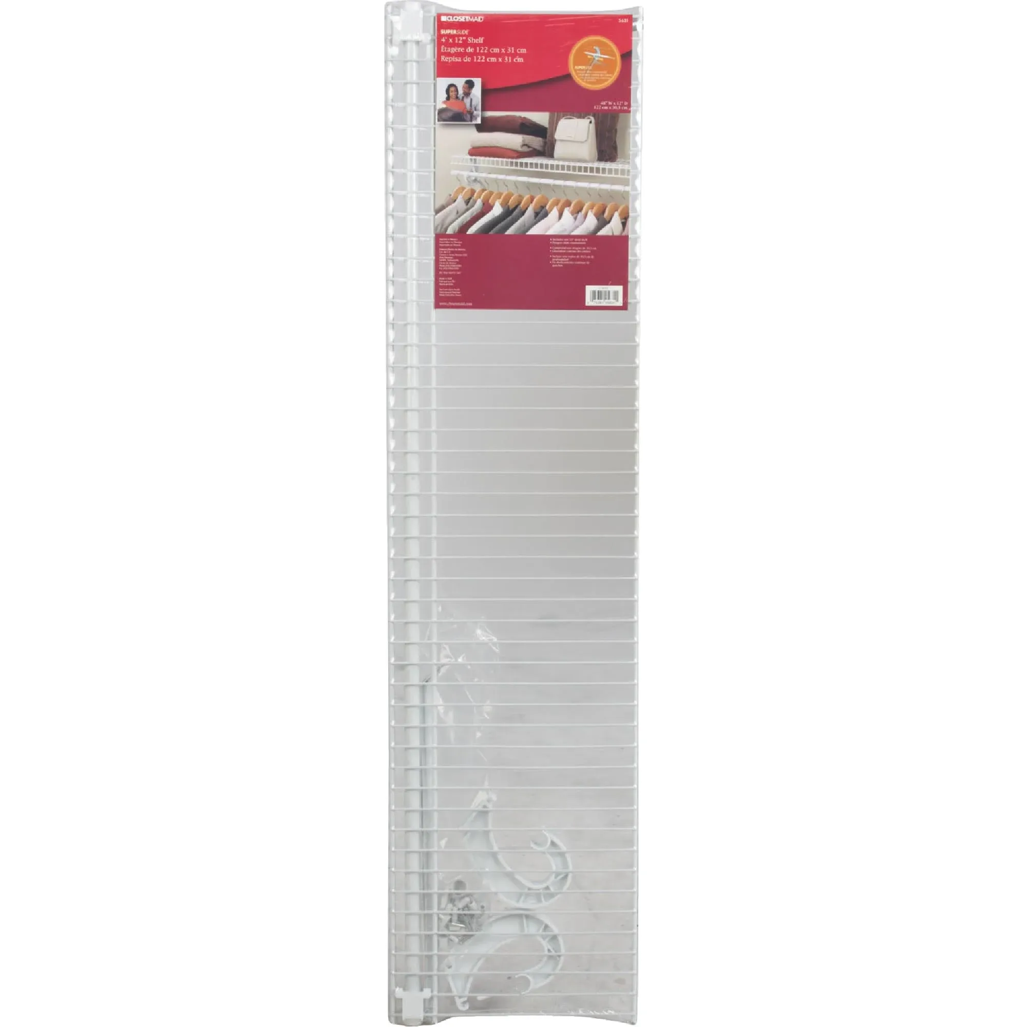 ClosetMaid SuperSlide 48 in. W x 12 in. D Shelf Kit