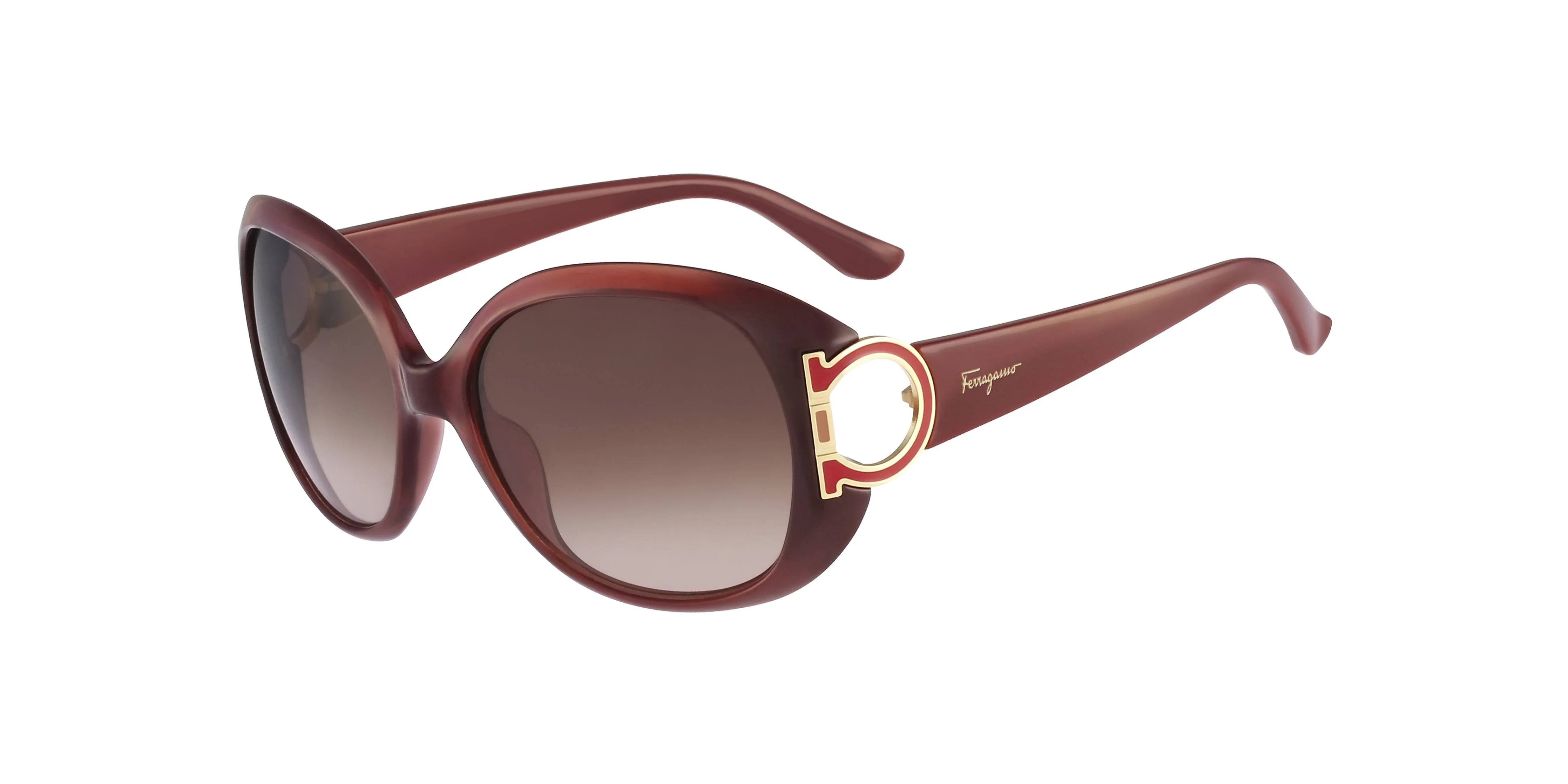 Salvatore Ferragamo SF600S Sunglasses 220 Pearl Dark Brown