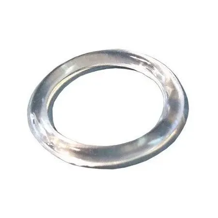 NAHANCO CIR100 Acrylic Scarf Rings, Small, Clear (Pack of 100)