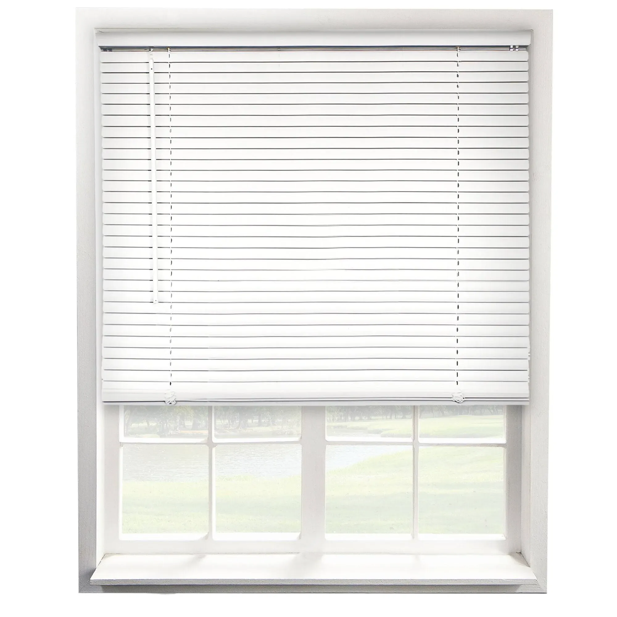 Chicology Cordless 1-Inch Vinyl Mini Blinds, Size: 17 inch x 72 inch, White