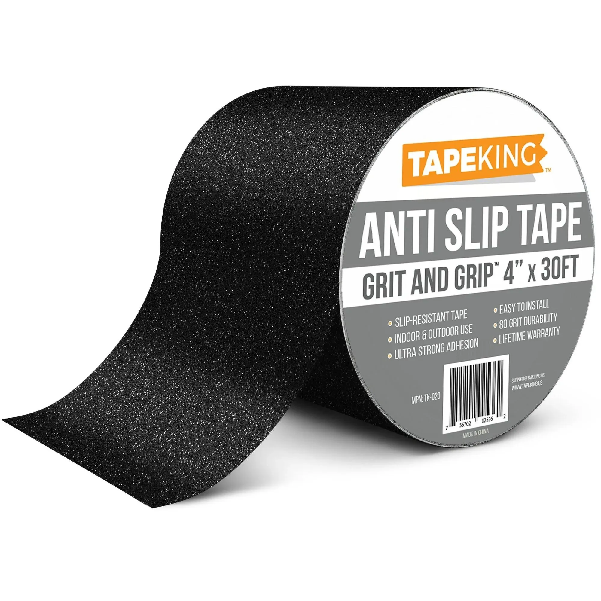 Safety anti Slip Tape Rubberized 4″ X 30&#039; Roll Non Skid Stairs Grip Boat Step