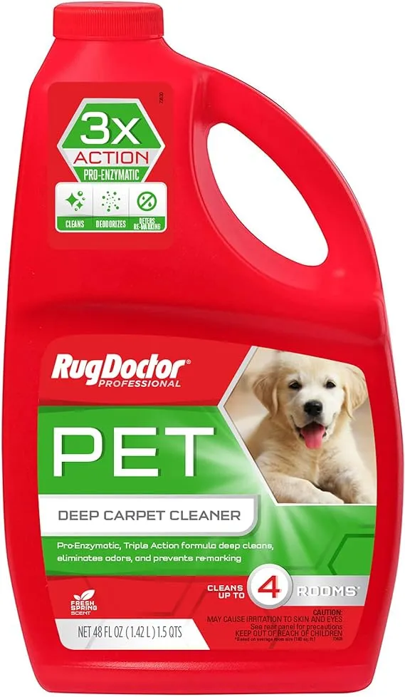 Rug Doctor Professional Pet Carpet Cleaner, 96 oz., Pro-Enzymatic Formula