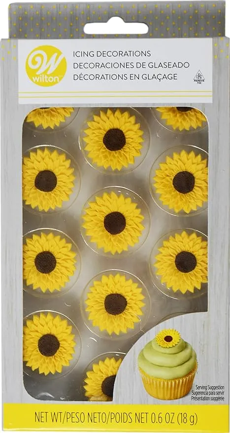 Wilton Sunflower Icing Decorations