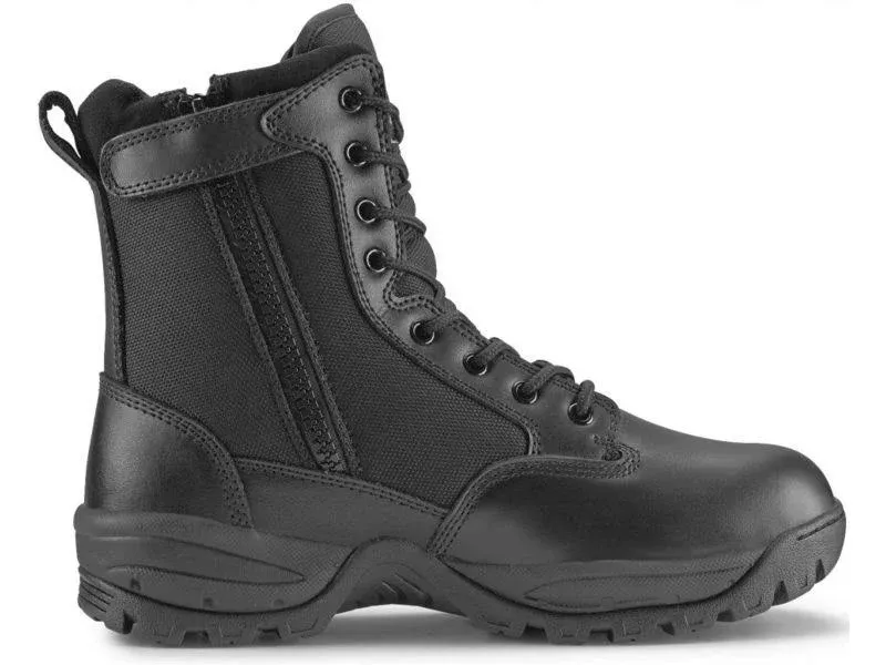 Maelstrom Men's Tac Force 8 inch Military Tactical Work Boot with Zipper Black