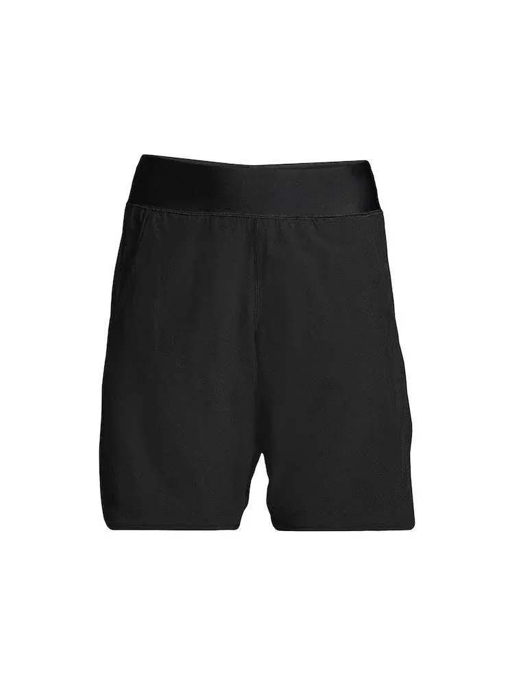 Lands' End Women's Petite 5" Quick Dry Swim Shorts with Panty