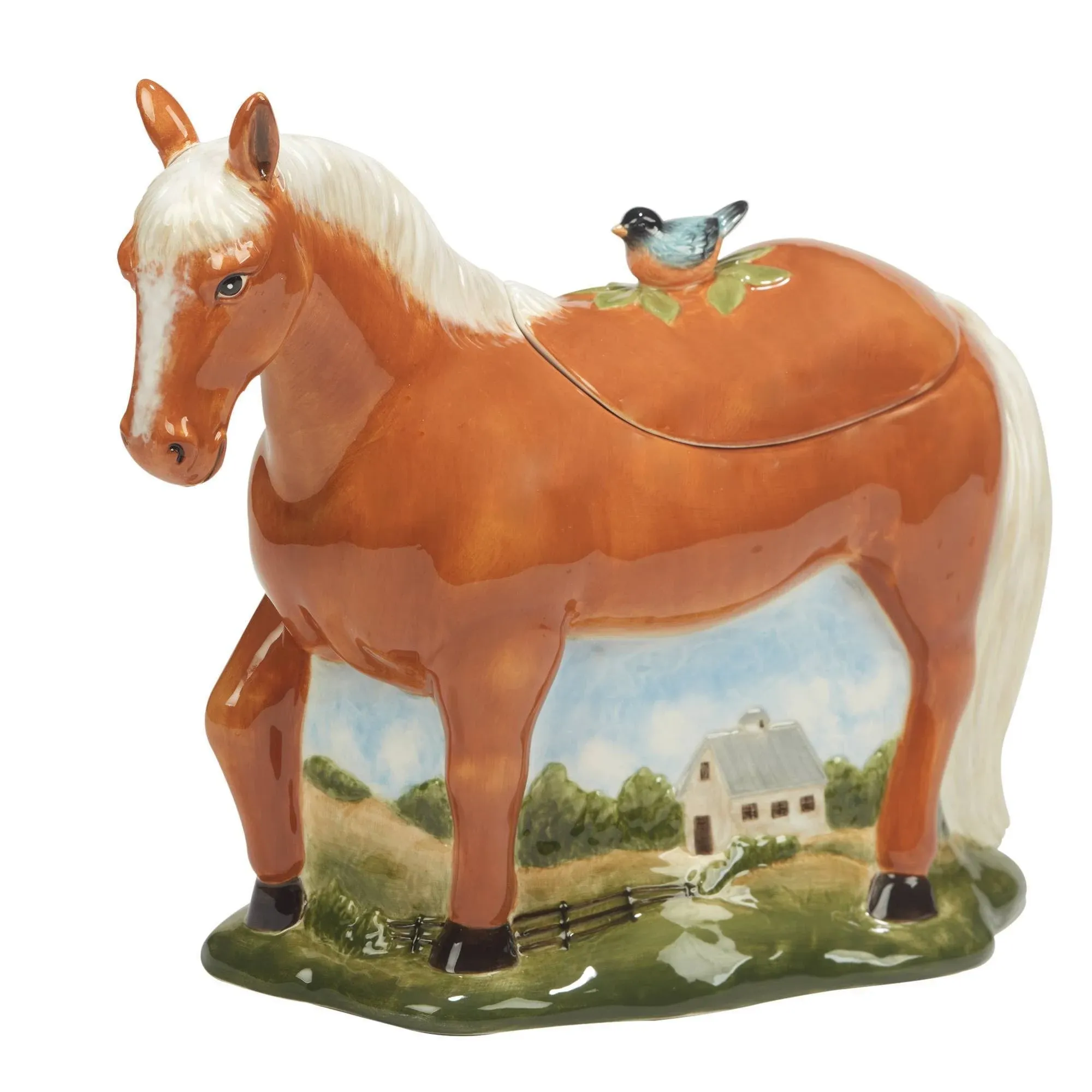 Certified International York Stables 3-D Horse Cookie Jar