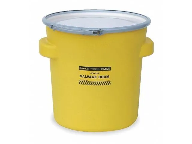 EAGLE 1654 Salvage Drum,Yellow,0.<wbr/>18in