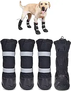 Hipaw,  Outdoor Nonslip Dog Boots for Snow/Rain, Size XS, Blue, Brand New