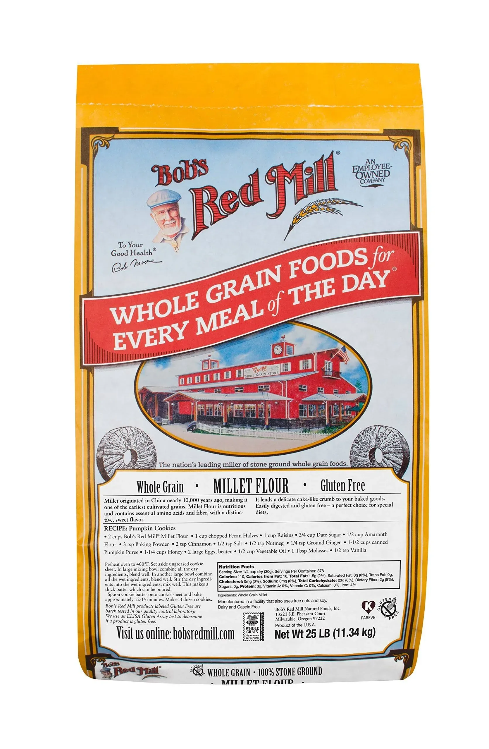 Bob's Red Mill Gluten Free Millet Flour - 25 lb