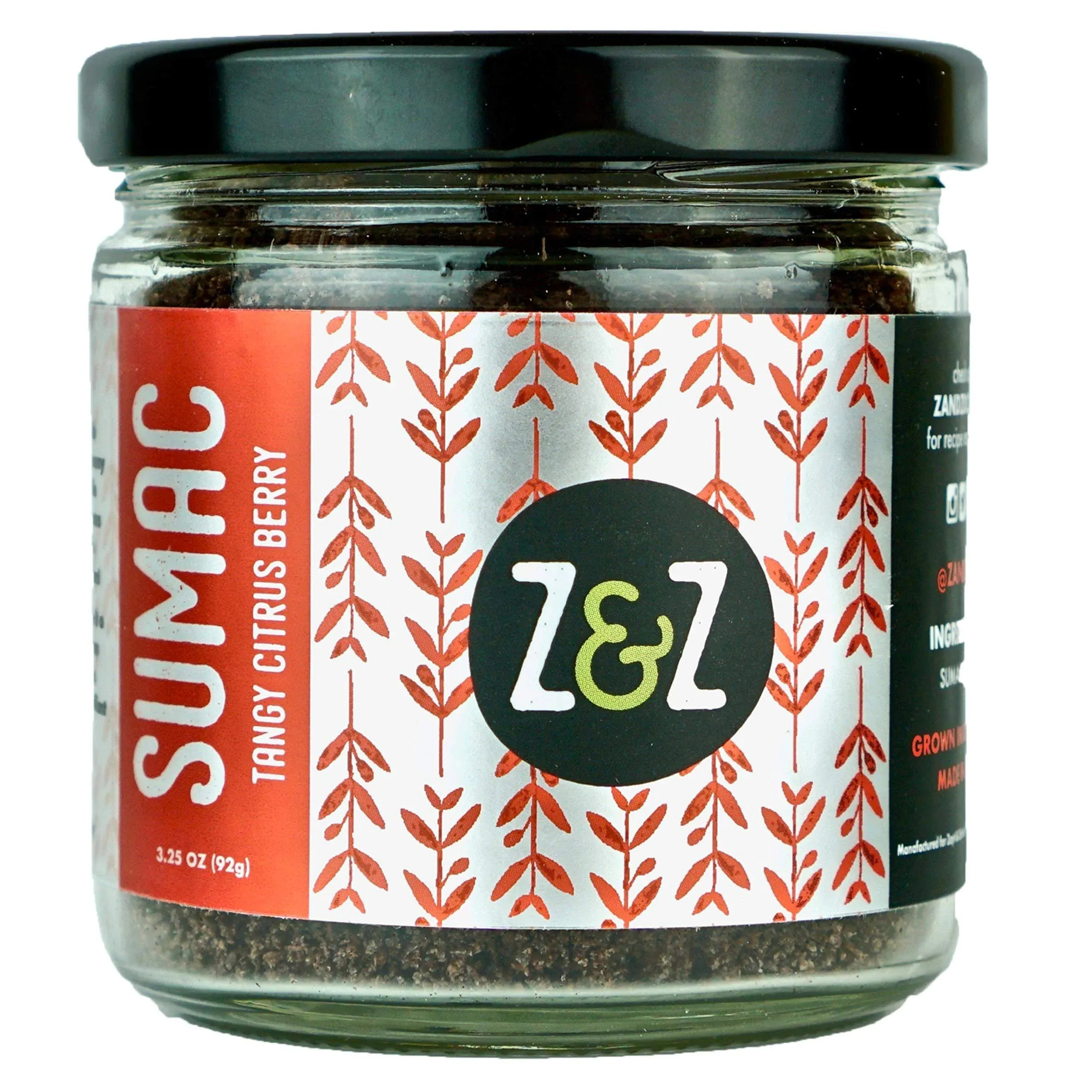 Sumac by Z&Z - Eat. Good. Sumac. 3.25oz - Tangy Middle Eastern Spice