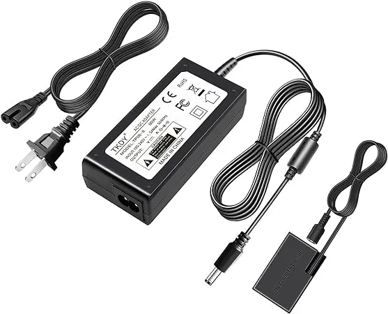 TKDY for Canon R50 Dummy Battery ACK-E18 Power Supply DR-E18 LP-E17 DC Coupler Kit