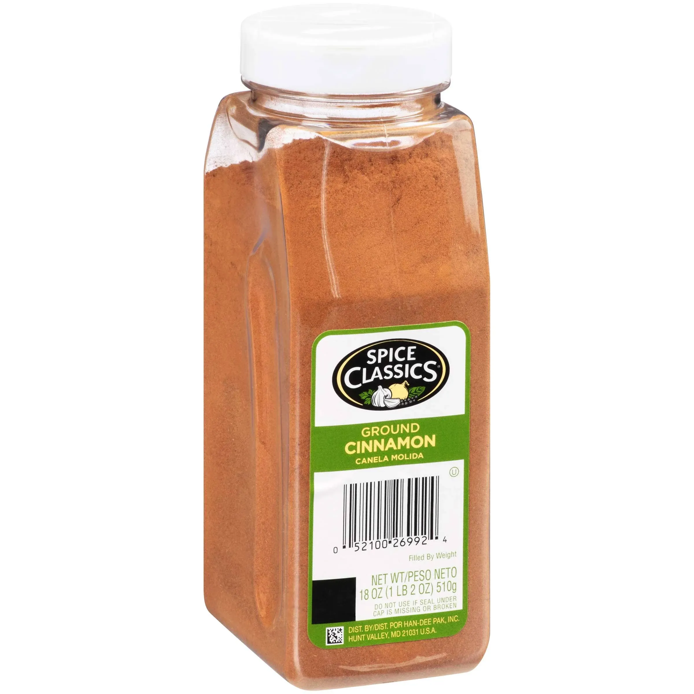 Spice Classics Ground Cinnamon, 5 lb - One 5 Pound Container of Ground Cinnamon Powder, Perfect in Desserts, Hot Tea, Cider, Meat Rubs, and More 