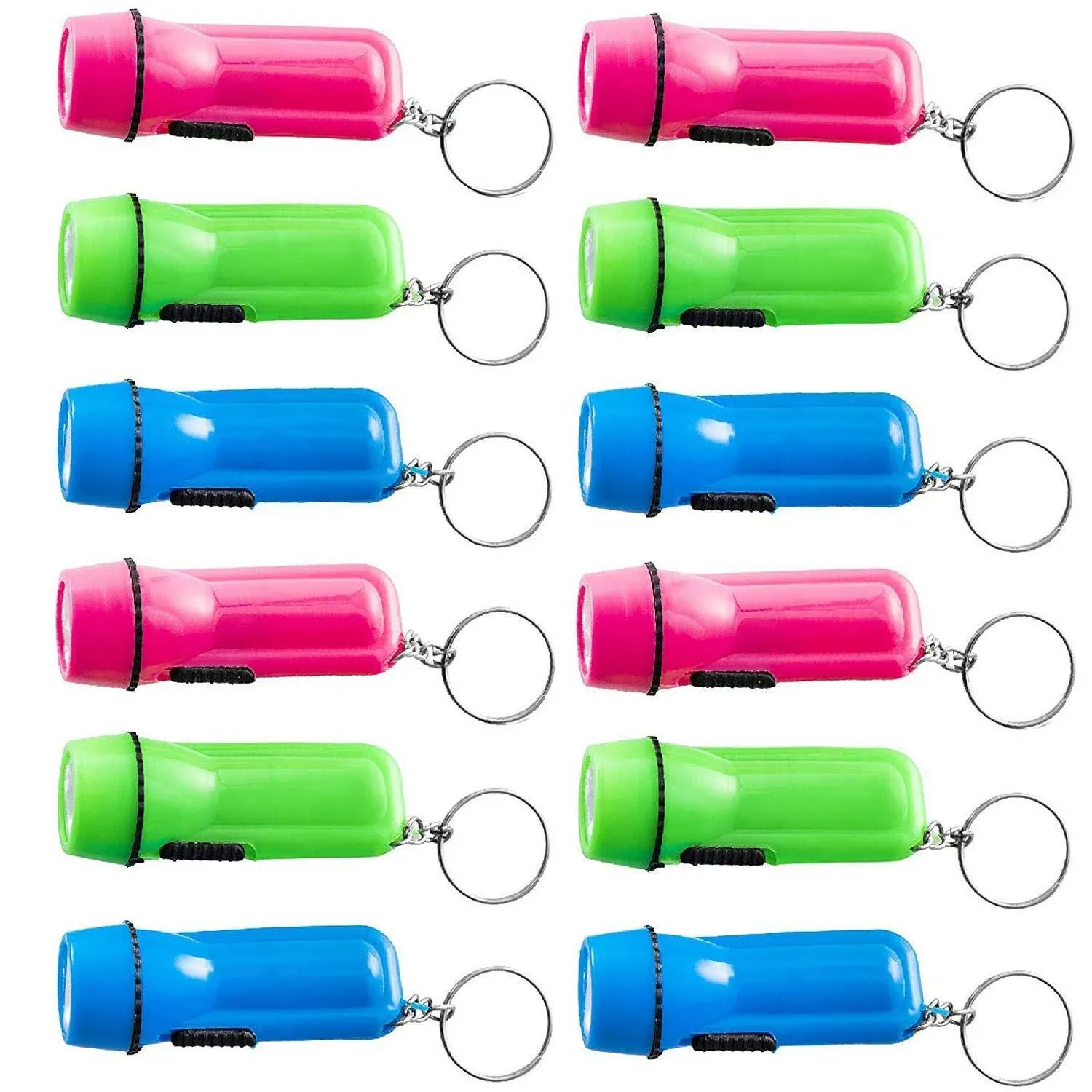 Kicko Mini Flashlight Keychain 12 Pack