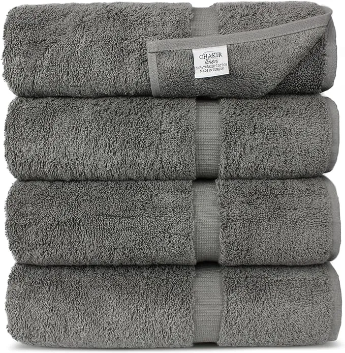 Chakir Turkish Linens Turkish Cotton Luxury Hotel &amp; Spa Bath Towel 27x54 inches