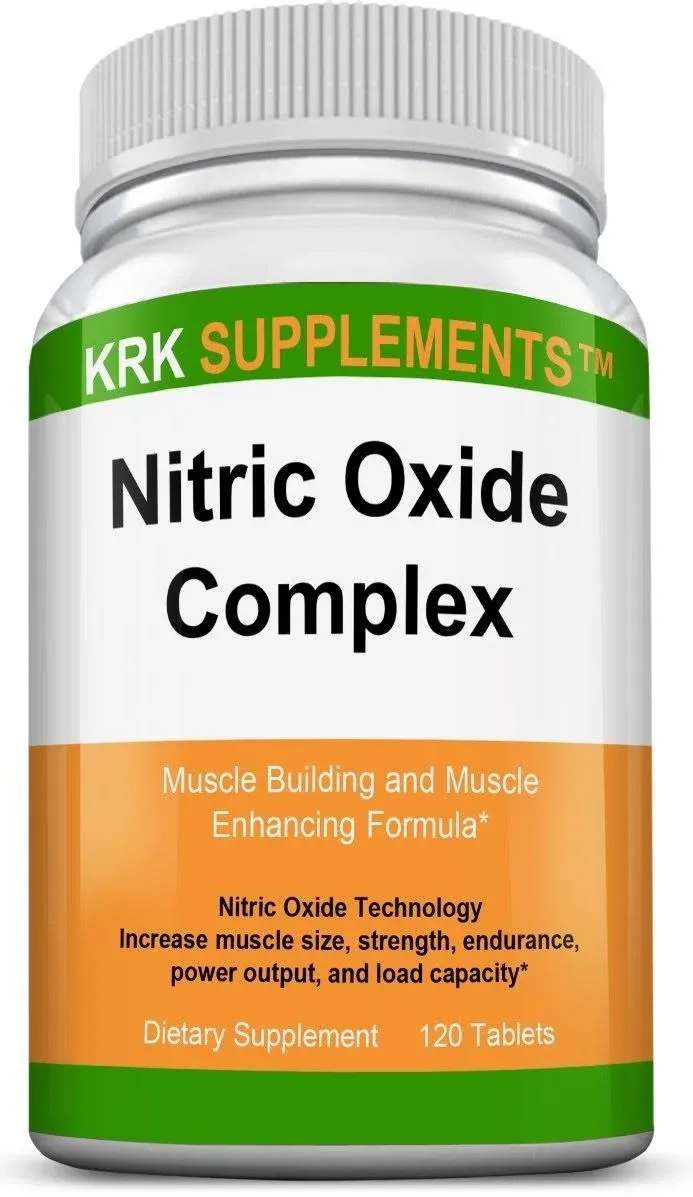 Nitric Oxide Complex Supplement 3500mg L-Arginine AAKG Muscle Pump Growth Pills