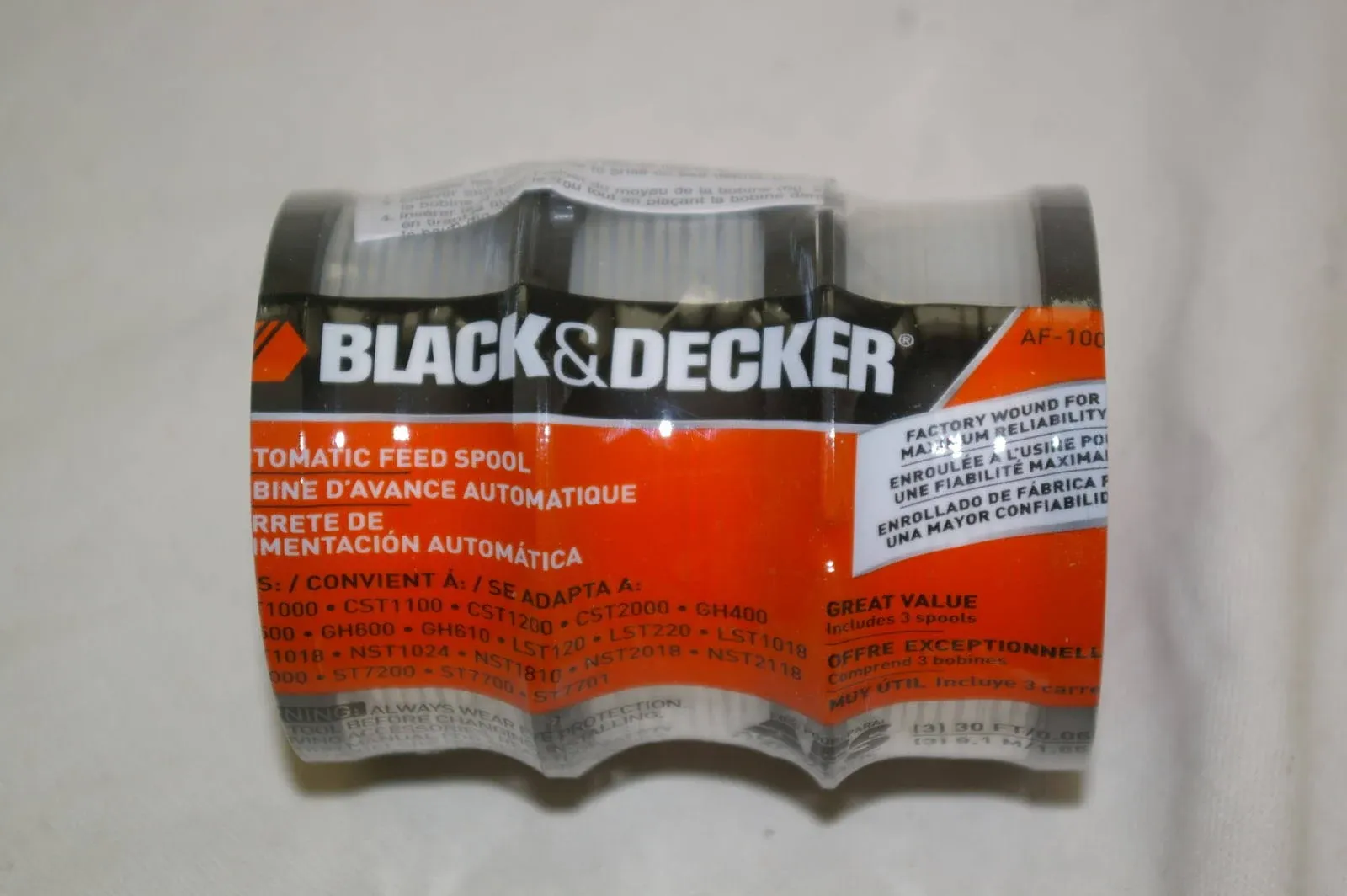 BLACK+DECKER 3 Pack Of Af-100 String Trimmer Line - AF-100-3ZP 1