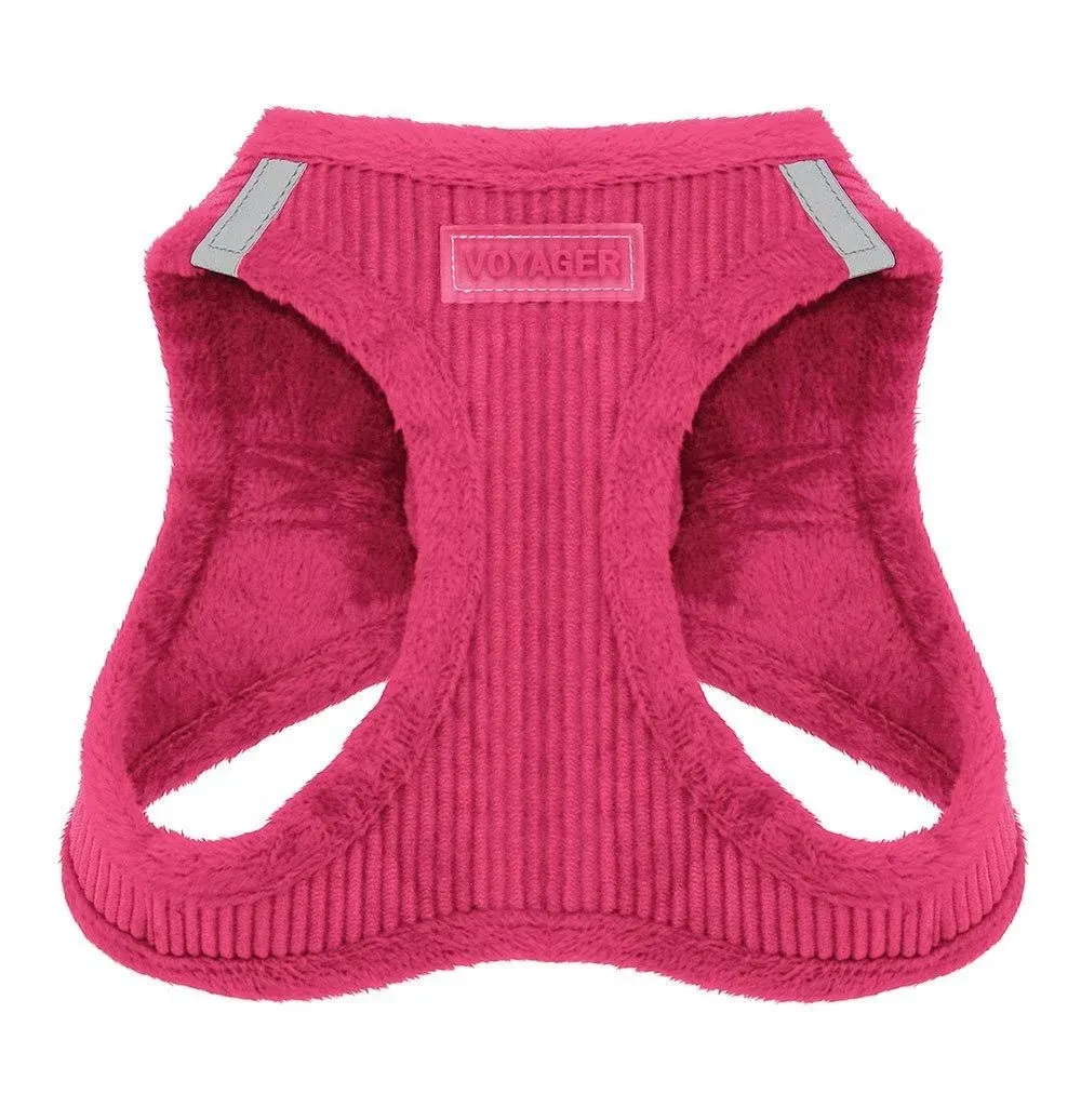 Best Rated Voyager Step-in Harness for Pets with Plush Fleece Lining by Best Pet Supplies - Support Harnesses- Secure Wrap around Closure- Escape Proof Design- Great Pet Lover Gifts (Small, Fuchsia)