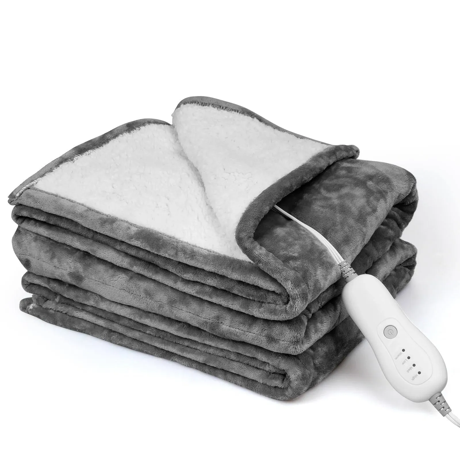 JAQUETEA Heated Blanket Electric Throw - 50"x60" Heating Blanket Throw 4 Hours ...