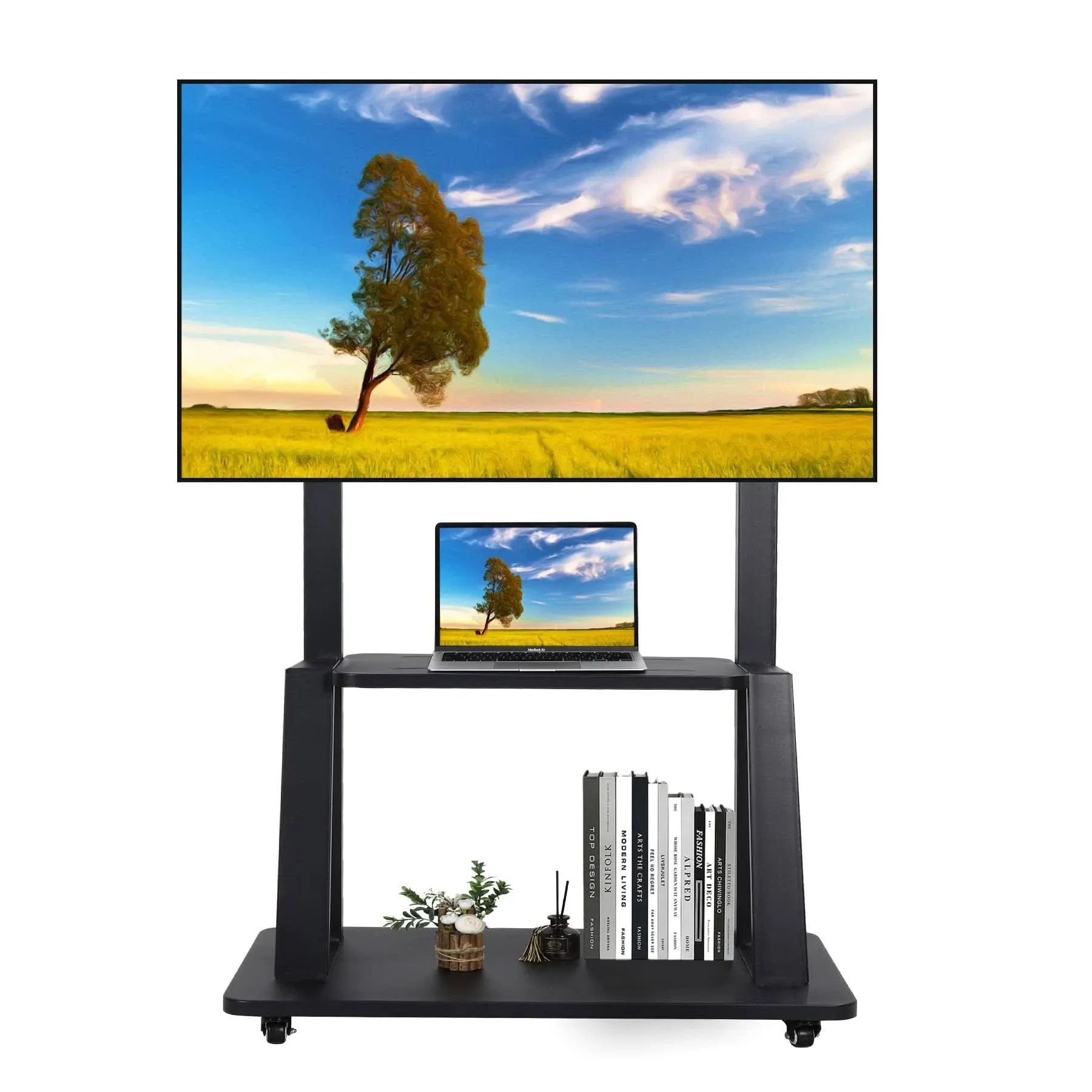 Maiproo Mobile TV Cart Rolling Floor Stand for 32-70 inch LCD LED OLED Flat Panel ...