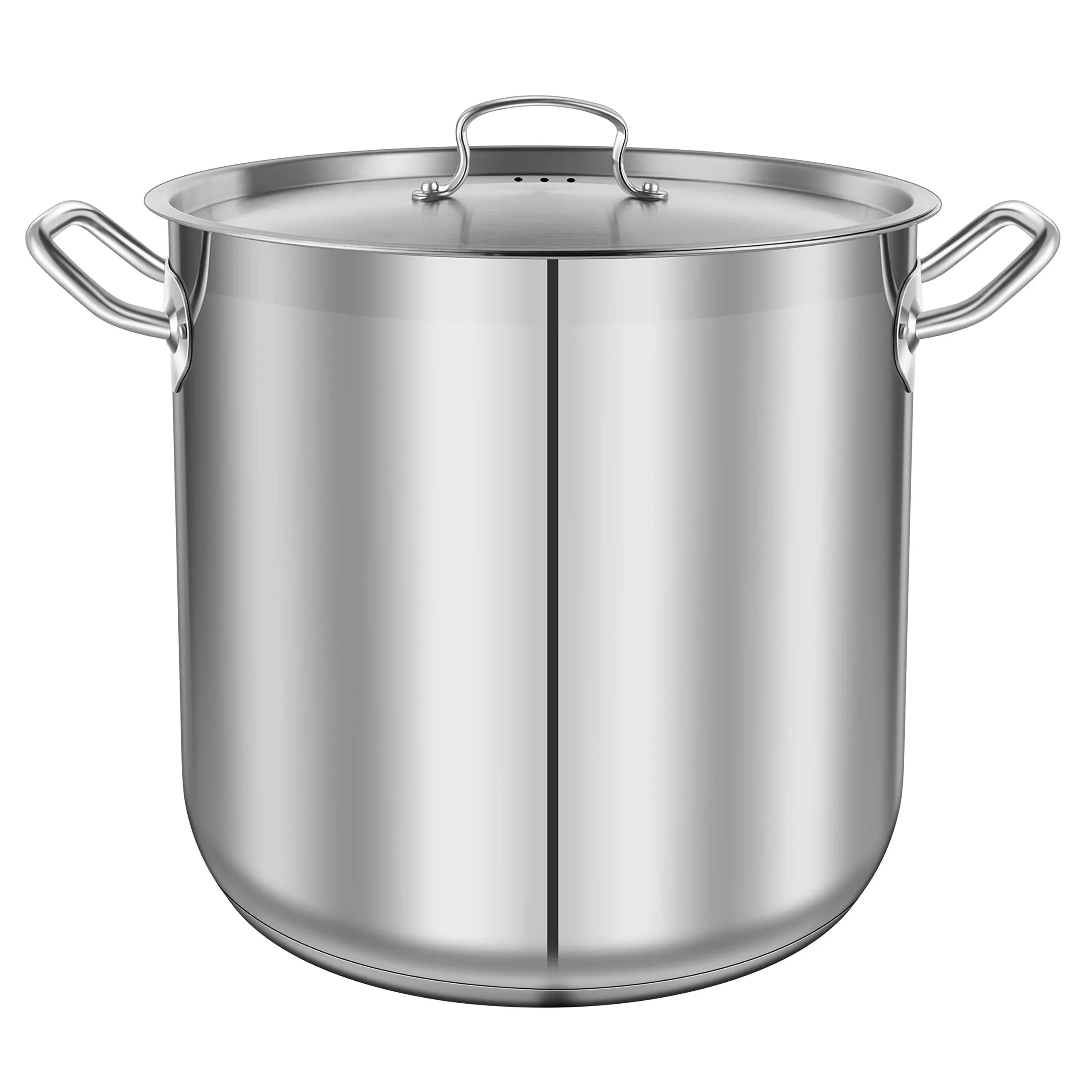 NutriChef Heavy Duty 35qt Stockpot w/Lid, 19.30x14.95in, Induction Compatible