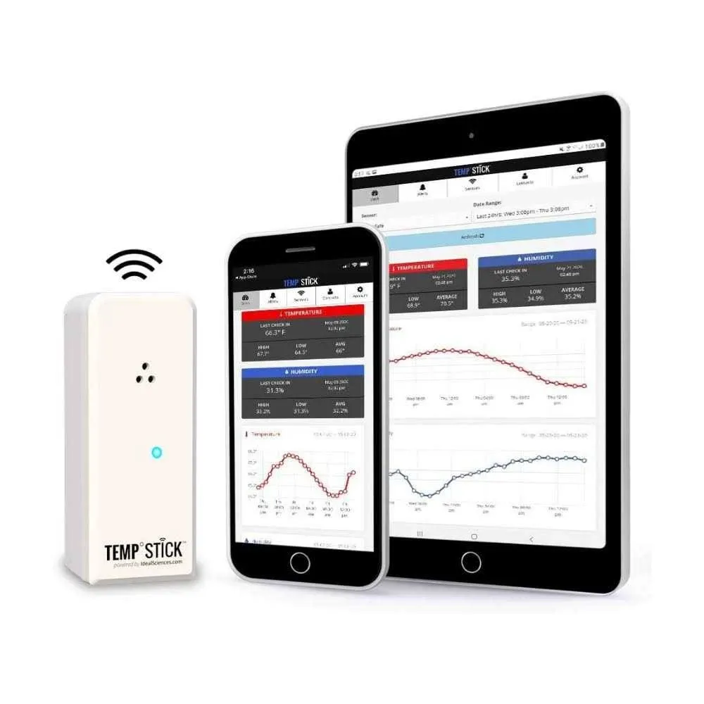 Temp Stick Wireless Remote Temperature &amp; Humidity Sensor. Connects Directly t...