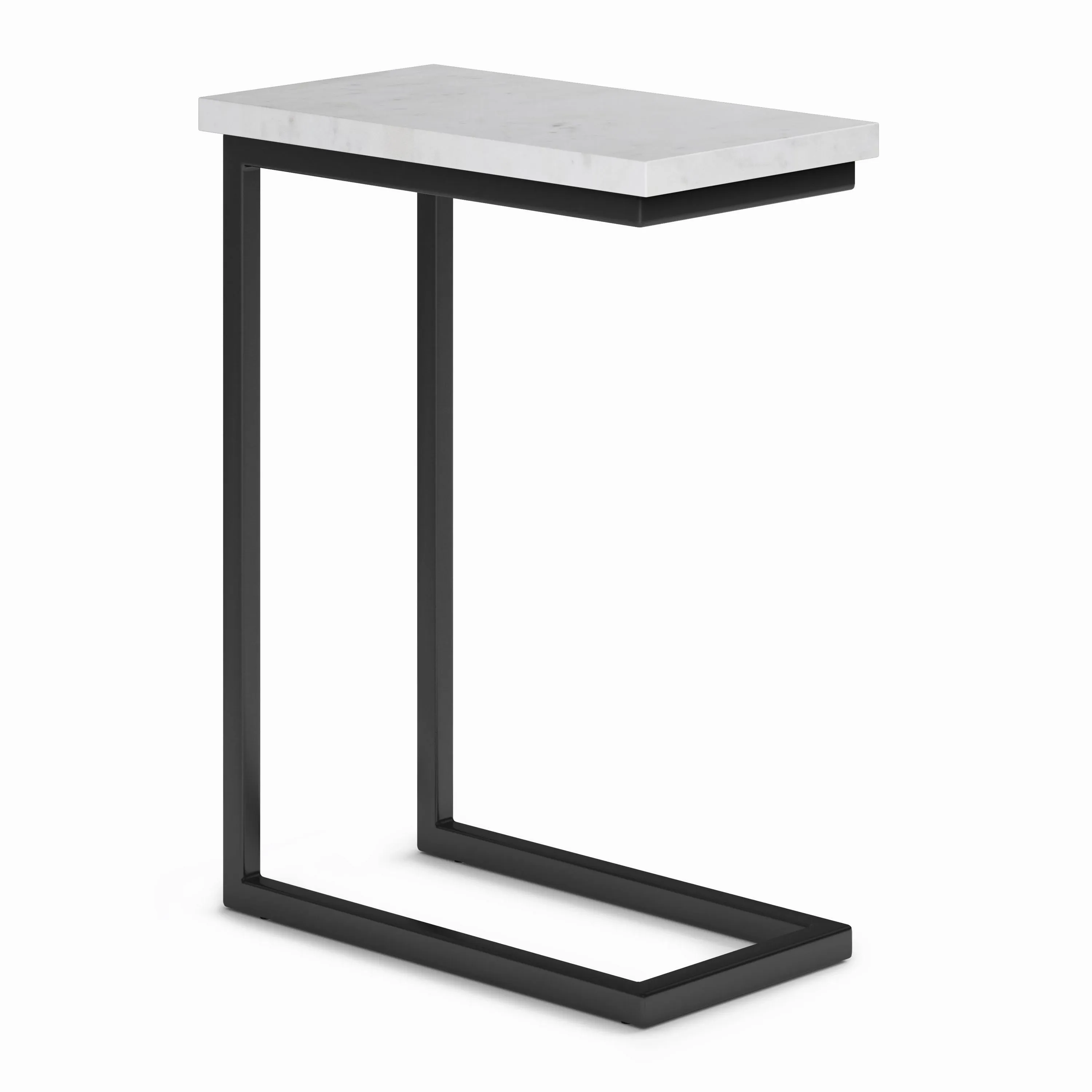 Skyler - C Side Table with Marble Top White