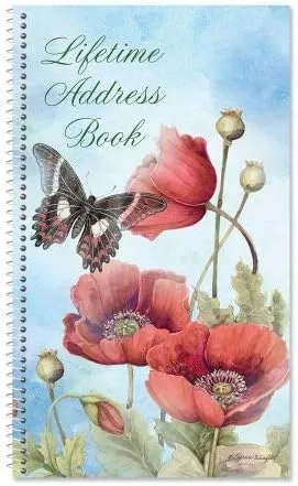 Spring Poppies Lifetime Address Book