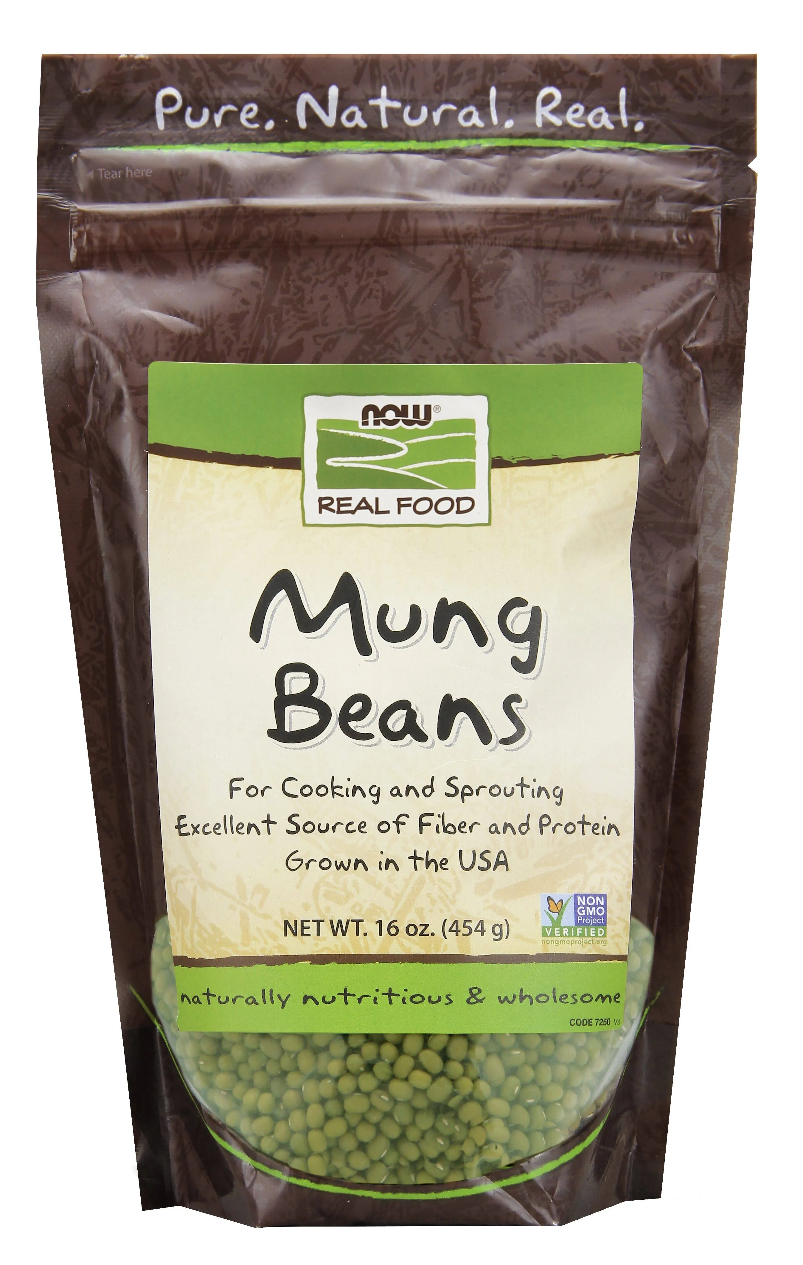 Now Foods Real Mung Beans - 16 oz bag