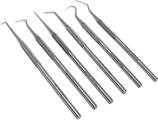 Set of 6 pcs Stainless Steel Micro Probe Needle Set Combo